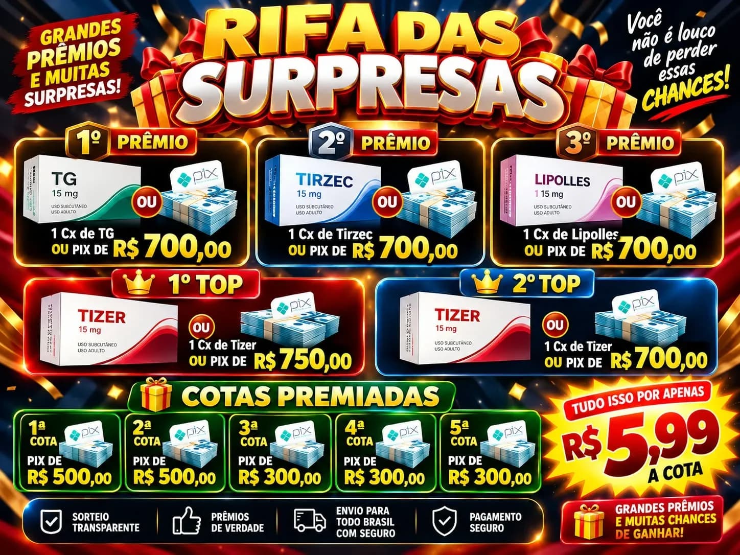 Rifa das surpresas